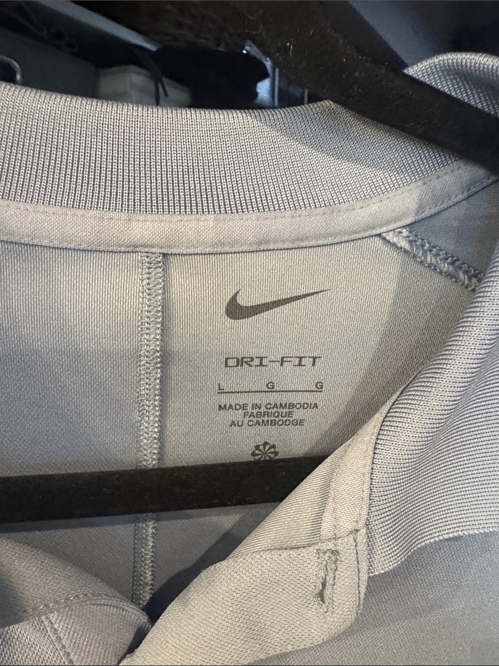 Nike Men’s Light Blue Dri-FIT Polo - Picture 2 of 3